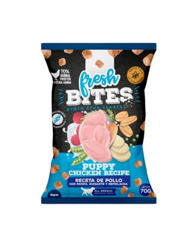 FRESH BITES GRAIN FREE SNACKS PUPPY CHICKEN RECIPE 70 GR