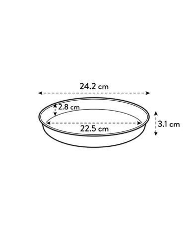 PLATO LOFT REDONDO THEATRE 24CM ROJO