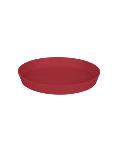 Plato Loft Redondo Theatre 21CM Rojo para Macetas Pequeñas y Medianas