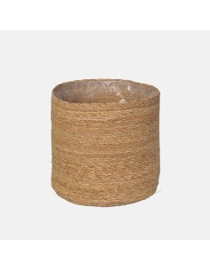 Cesta Cilindro Gamo de Mimbre Natural 22x20 cm | Organización y Decoración Rústica

