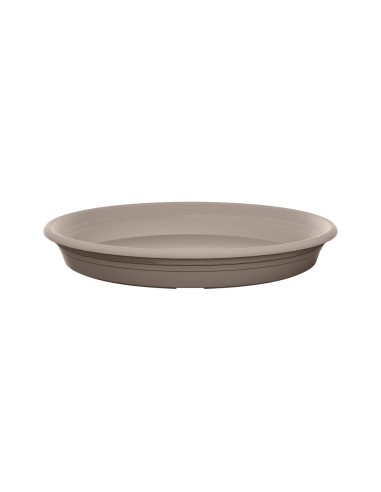 Plato Redondo Universal 22 cm Warm Taupe  Elegante y Funcional | Endanea Garden


