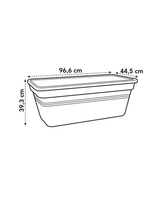 JARDINERA GB XXL100CM NEGRO