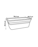 JARDINERA GB XXL100CM NEGRO