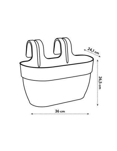 Maceta Vibia Campana Trough 50 Blanca Silky | Elegante y Moderna | Endanea Garden

