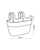 Maceta Vibia Campana Trough 50 Blanca Silky | Elegante y Moderna | Endanea Garden

