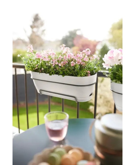 Maceta Vibia Campana Trough 50 Blanca Silky | Elegante y Moderna | Endanea Garden

