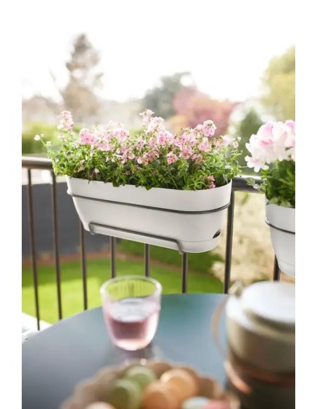 Maceta Vibia Campana Trough 50 Blanca Silky | Elegante y Moderna | Endanea Garden

