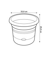 Maceta GB Tomates 33 cm Negra para Cultivo Interior y Exterior | Endanea Garden

