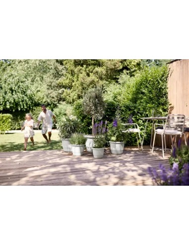 Maceta Redonda Amiga Blanco Sedoso 47 cm | Elegante y Resistente | Endanea Garden

