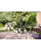 Maceta Redonda Amiga Blanco Sedoso 47 cm | Elegante y Resistente | Endanea Garden

