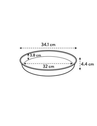 PLATO LOFT REDONDO THYME VERDE 34CM