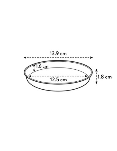 PLATO REDONDO LAVENDER LILLAC 17CM
