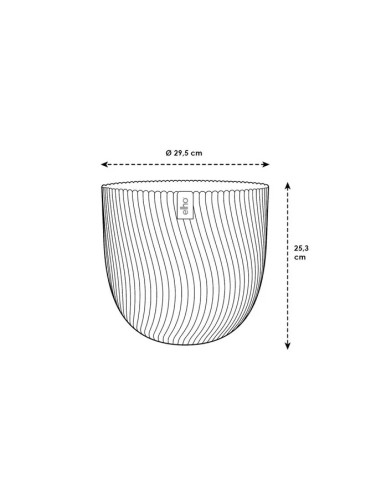 MACETA SEREH BEIGE 30CM