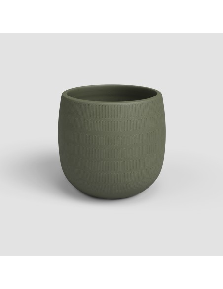 Maceta Aura 29 MA Verde Oliva | Resistente y Elegante para Plantas Medianas

