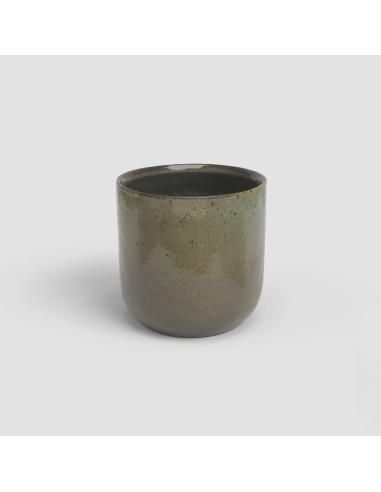 Maceta Jupiter 16cm Verde Gris  Para interior y exterior, diseño moderno

