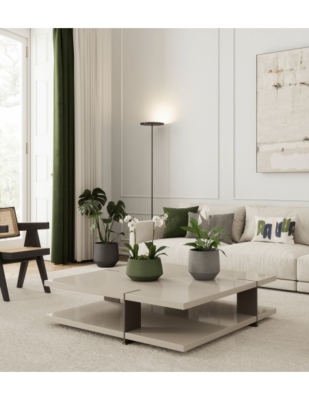 Maceta Venus 20 cm MA Gris Claro  Diseño Moderno y Resistente para Interior y Exterior

