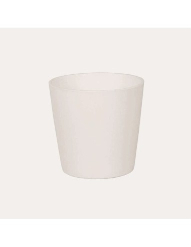 Maceta Cometa Blanco 25x24cm  Elegancia y Durabilidad para Interior y Exterior

