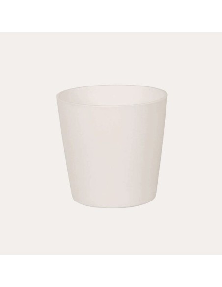 Maceta Cometa Blanco 25x24cm  Elegancia y Durabilidad para Interior y Exterior

