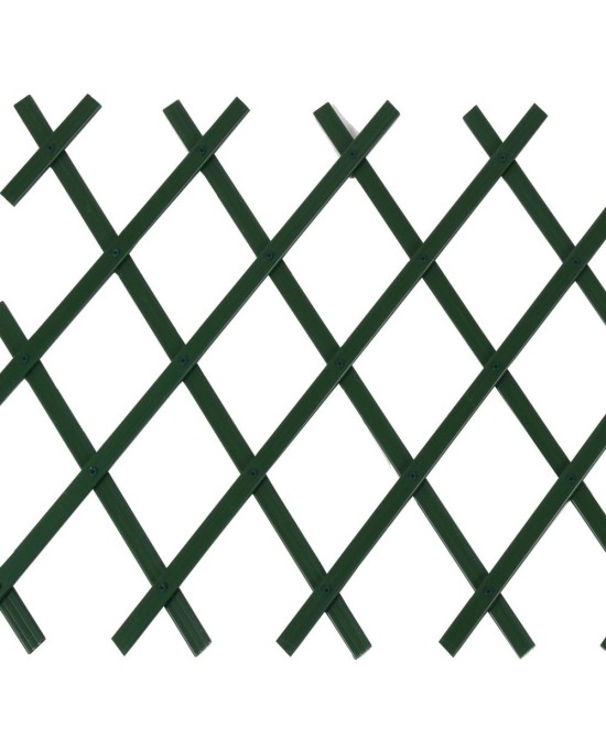 Celosía PVC Blanca y Verde para Jardín, Patio y Terraza  Duradera, Elegante y Fácil de Instalar

