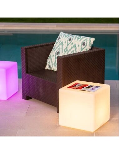 Lámpara LED Flowercube 8x8 Recargable Luz Cálida Decorativa