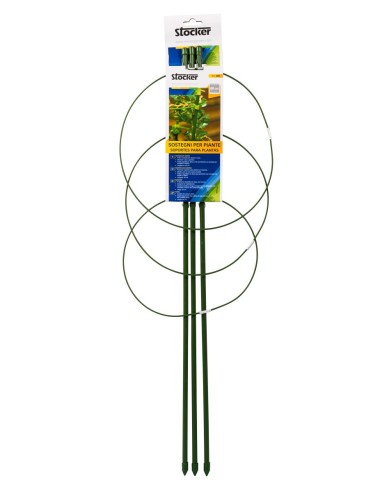 Soportes para Plantas en Macetas 75 cm | Acero Recubierto de Plástica

