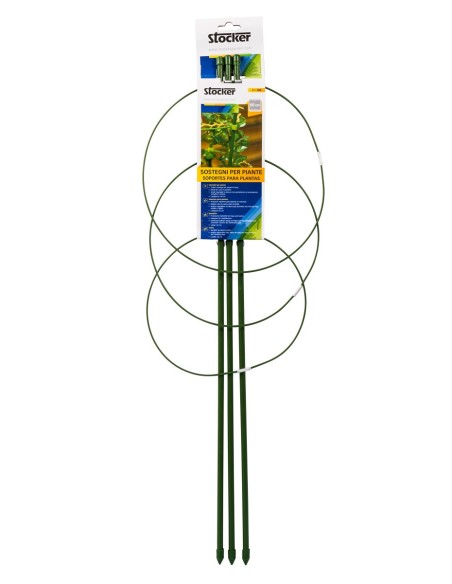 Soportes para Plantas en Macetas 75 cm | Acero Recubierto de Plástica

