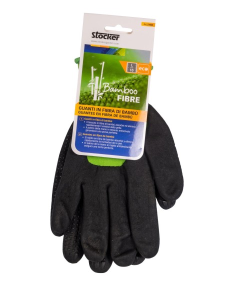 Guante de Fibra de Bambú Talla 9 M STOCKER | Protección, Comodidad y Agarre Seguro

