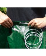 Saco de Jardín 270L con Anillo Metálico y 4 Asas  Resistente y Lavable

