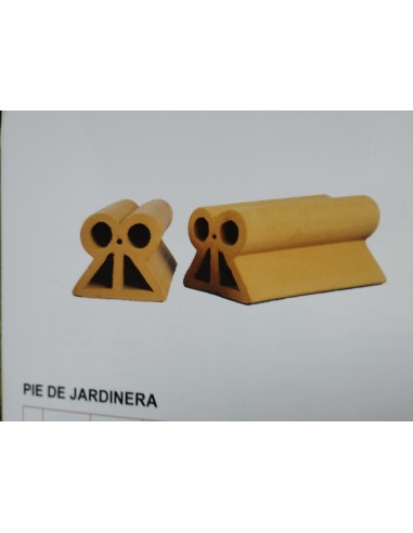 Pie para Jardinera Terracotta Bailén  Elevador con Drenaje y Estilo Rústico | Endanea Garden

