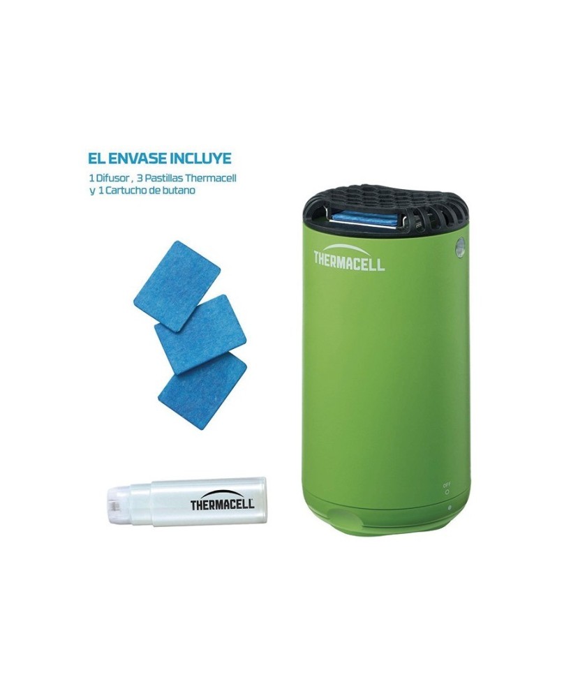 Difusor Antimosquitos Thermacell Verde | Protección Exterior 20 m² Sin Humo ni Olores

