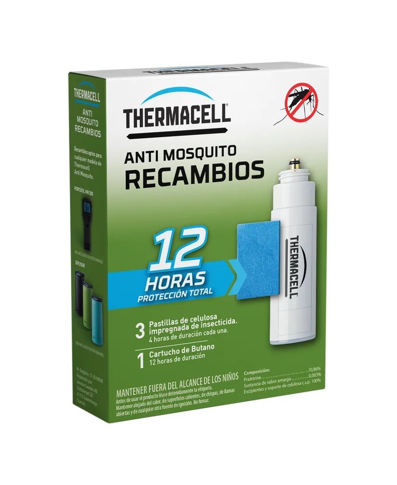 Recambios Thermacell Antimosquitos 12h  Protección Eficaz sin Olores ni Llamas

