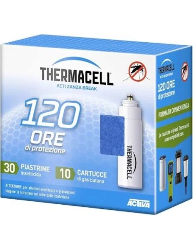 Recarga Thermacell 120h  Almohadillas repelentes y cartuchos gas para protección contra mosquitos

