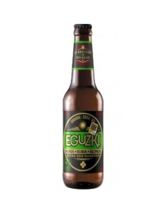 CERVEZA EGUZKI PREMIUM BLONDE 33 CL 5.5%