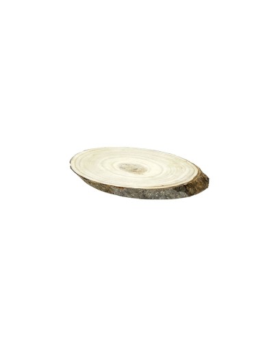 RODAJA OVAL MADERA RUSTICA M