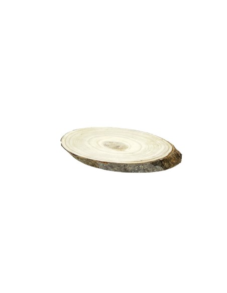 RODAJA OVAL MADERA RUSTICA M