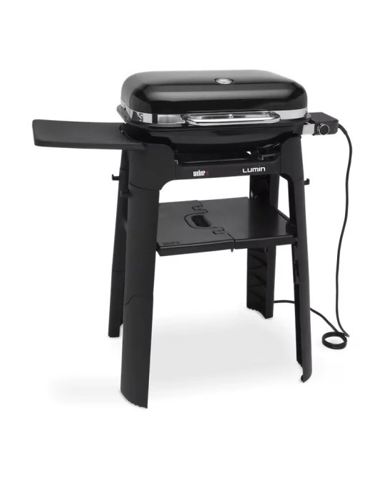 Barbacoa Eléctrica Weber Lumin con Soporte | Alta Temperatura, Versatilidad y Diseño Compacto

