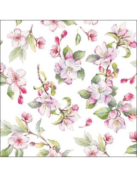 SERVILLETA 33 SPRING BLOSSOM WHITE FSC MIX