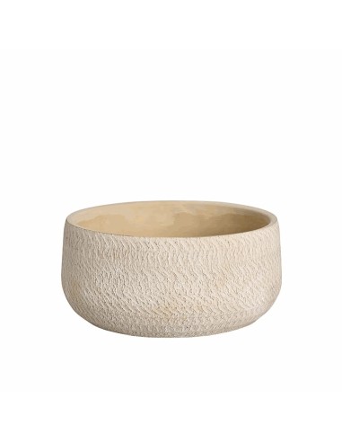 Bol Grama Crema 26x12 cm | Complemento decorativo para interior y exterior

