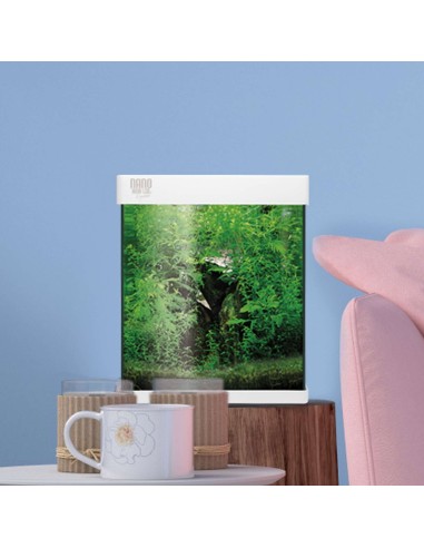 Kit Nano AquaLED 20L Negro - Acuario Compacto con Iluminación LED y Filtro | Endanea Mascotas