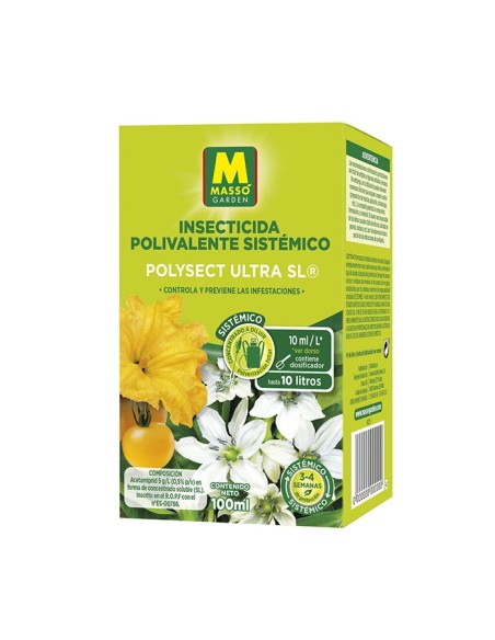 Insecticida Polivalente Concentrado 100ml Massó Control Plagas Jardín Huerto