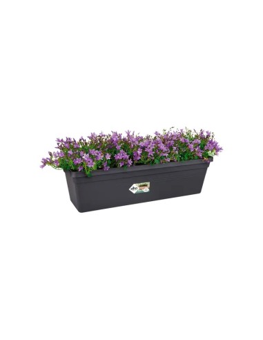 Jardinera G.B. Rectangular Negra 40 cm | Elegancia y Durabilidad para tu Jardín | Endanea Garden