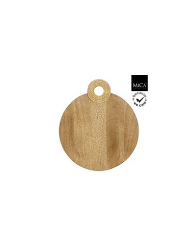 TABLA DE CORTAR DUKO REDONDA MARRON 35X1,5X40CM