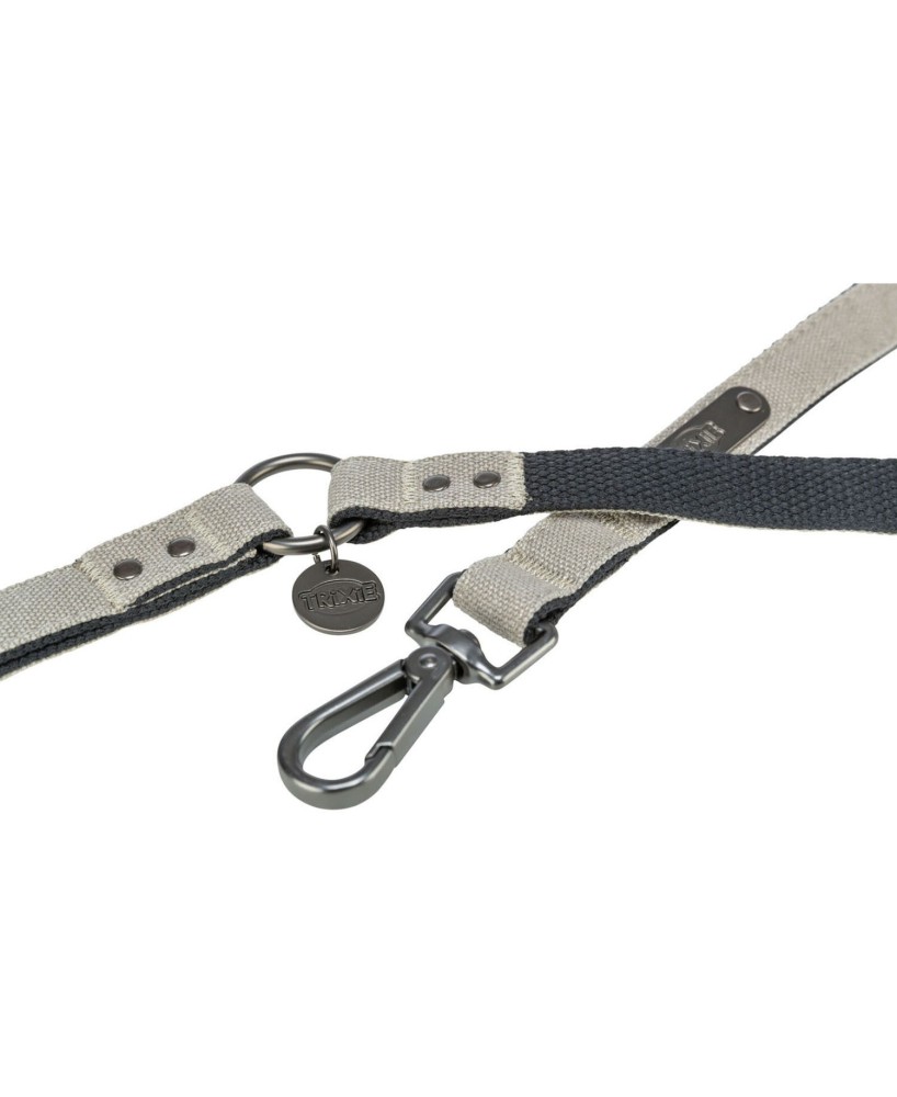 CITYSTYLE Correa para Perros S-M 1,20m x 13mm Gris Claro | Correa Resistente y Elegante