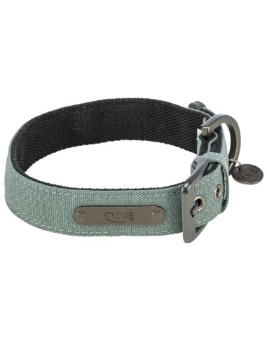 CITYSTYLE Collar Extra Ancho M Salvia | Collar Cómodo y Resistente para Perros Medianos

