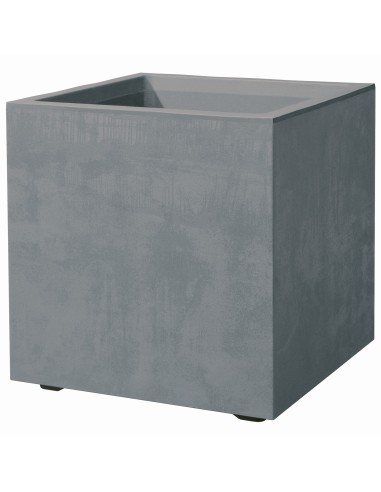 Maceta Cubo Millennium Gris 39cm - Diseño Moderno y Resistente | Endanea Garden

