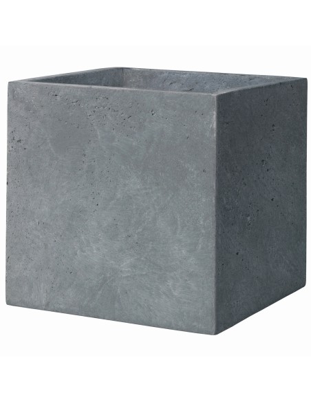 Maceta Cubo Gypse Gris 30 cm  Elegancia y Durabilidad para Interior y Exterior

