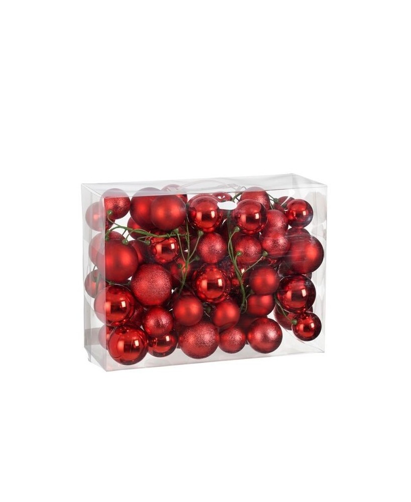 Guirnalda Roja 180 cm | Decoración Navideña Clásica y Reutilizable