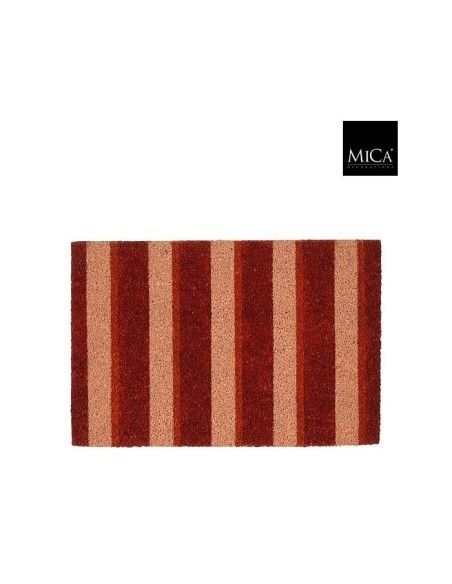 Felpudo Rayado Rojo 160x40x1.5 cm | Antideslizante y Resistente