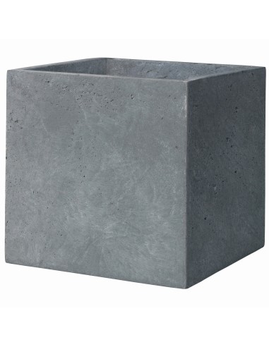 Maceta Cubo Gypse Gris 40 cm - Estilo Moderno y Elegante para Plantas | Endanea Garden