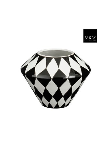 Jarrón Kyle Negro 21x27 cm - Decoración Moderna y Elegante